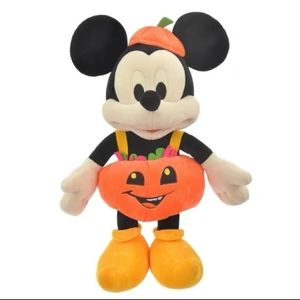 Authentic 2022 Halloween Mickey Mouse Pumpkin Plush.